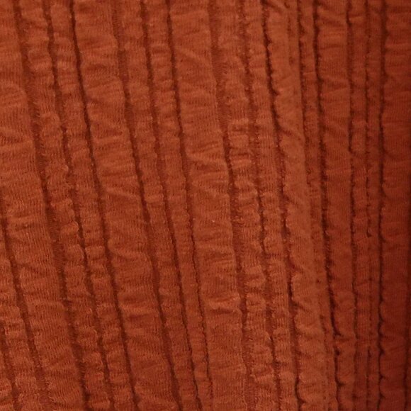 Soft Surroundings Goldie Tunic Top 1X Dark Copper Asymmetrical Button Up Back - Picture 3 of 8